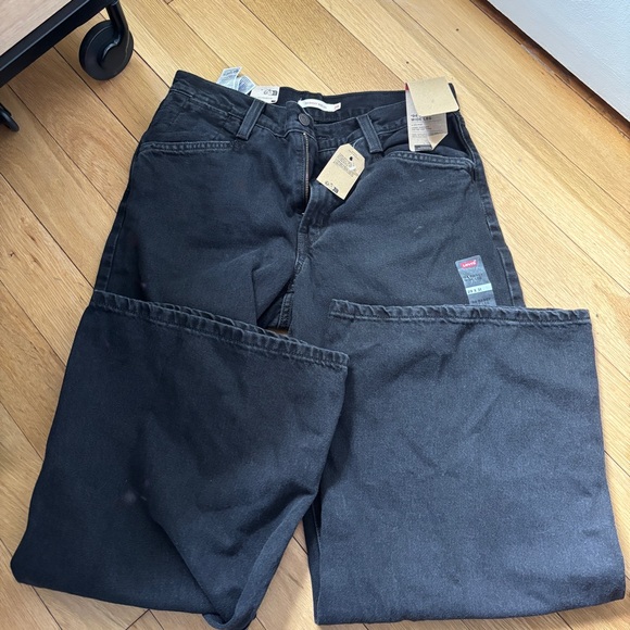 NWT Levi's Black '94 BAGGY WIDE LEG JEANS - Size 29 - Picture 4 of 11